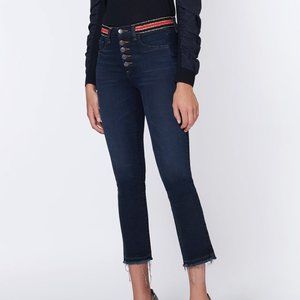NEW!! Veronica Beard High-Rise Baby-Boot Jean